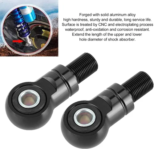 Vista 2 de Fydun Par de amortiguadores de aire traseros de 0.394 pulgadas con agujero de 0.394 in, amortiguadores de altura para motocicleta ATV todoterreno