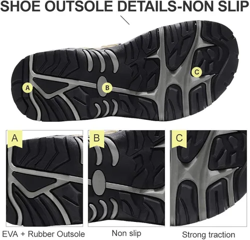 Vista 5 de CAMEL CROWN Cómodas sandalias de senderismo para mujer, sandalias deportivas impermeables para caminar, playa, agua con soporte de arco