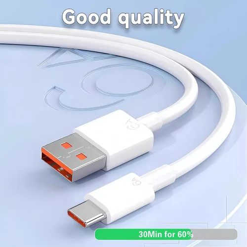 Vista 3 de Cable de carga rápida USB A a USB C, paquete de 5 unidades de 5 x 3.3 pies, cable de carga, transmisión de datos, compatible con iPhone 17/16/15