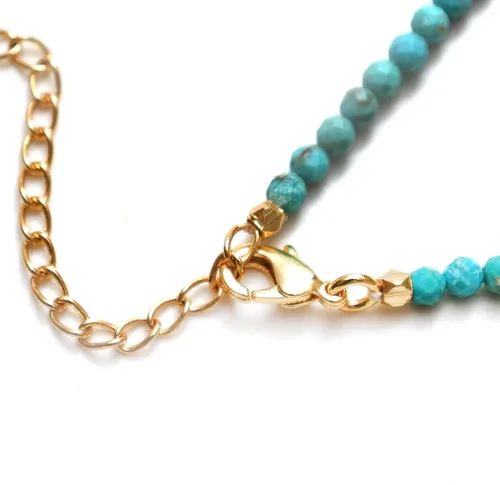 Vista 44 de Gempires - Collar de cuentas de piedras naturales hechas a mano, joyería de cristal hipoalergénica de 20 pulgadas, chapado en oro, joyería de moda