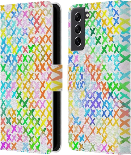 Vista 117 de Head Case Designs Officially Licensed Ninola Brushstrokes Multi Colorful Leather Wallet Case Compatible with Samsung Galaxy A07 4G