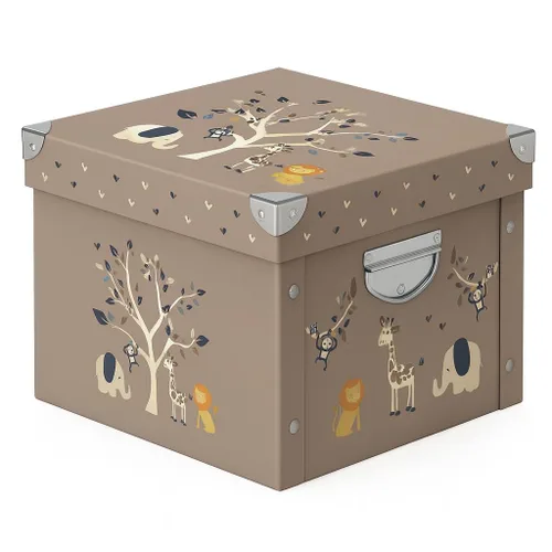 Vista 8 de GroWings Caja de recuerdos para bebés, gran almacenamiento de memoria para recién nacidos, adecuada para niños y niñas, regalos fuertes, duraderos
