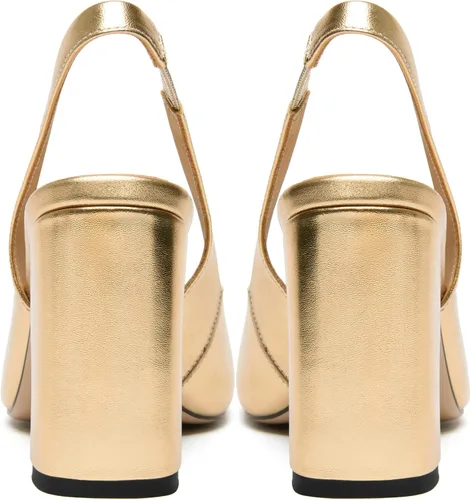 Vista 5 de Zapatos de vestir de tacón alto para mujer, con puntera cuadrada, sexy, cómodos, con puntera cuadrada, de 3.5 pulgadas