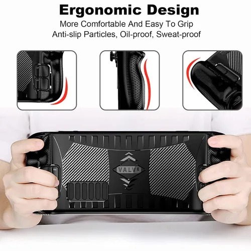 Vista 4 de Funda de vapor Tangaroa Steamdeck - Funda protectora para cubierta de vapor, protector de cubierta suave de TPU - Absorción de golpes