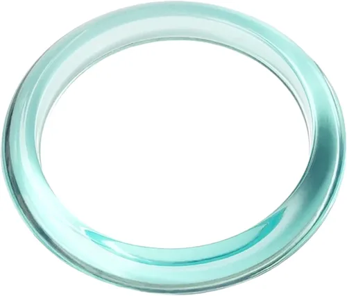Vista 4 de Brazalete de resina - Pulsera acrílica - Transparente con un toque