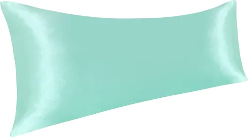 Vista 116 de NTBAY Paquete de 2 fundas de almohada estándar de satén para cabello y piel, lujosas y sedosas fundas de almohada con cierre de sobre, 20 x 26