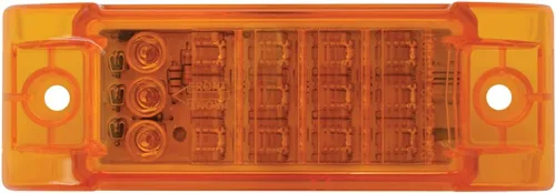 Vista 2 de Grand General 77664 - Luz LED rectangular ámbar para camiones, remolques, caravanas, autobuses y vehículos utilitarios