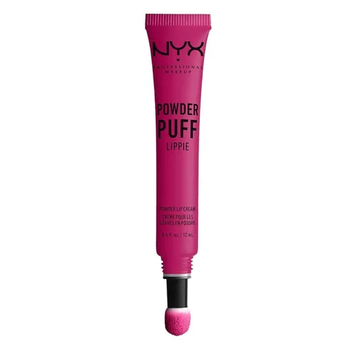 Vista 4 de NYX PROFESSIONAL MAKEUP Powder Puff Lippie - Crema de labios en polvo, lápiz labial líquido - Bby (Fucsia)