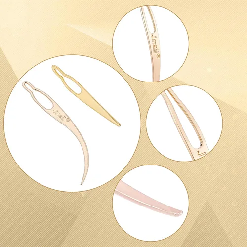 Vista 4 de NBEADS 9 Uds 9 Estilos Herramienta de Interbloqueo para Rastas, Herramienta de Aguja de Hierro Sisterlock Herramienta de Crochet Herramienta Easyloc