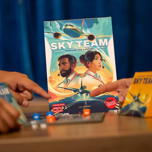 Vista 6 de Scorpion Masqué Sky Team Juego votado del año 2024 Mejor juego para 2 jugadores Trabajen juntos para aterrizar el avión A partir de 14 años