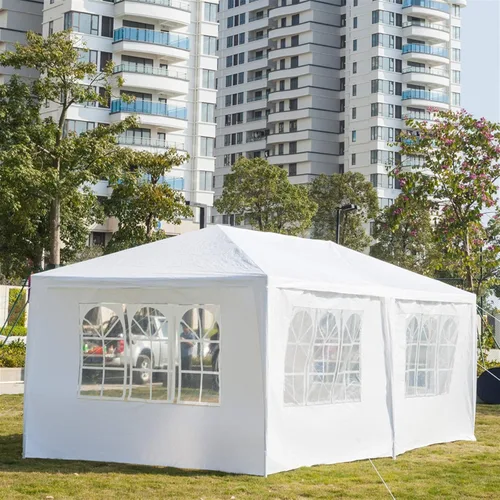 Vista 3 de Gazebo al aire libre, toldo para cochera, refugio de camping, comercial, instantáneo, impermeable, con paredes laterales, tienda de campaña