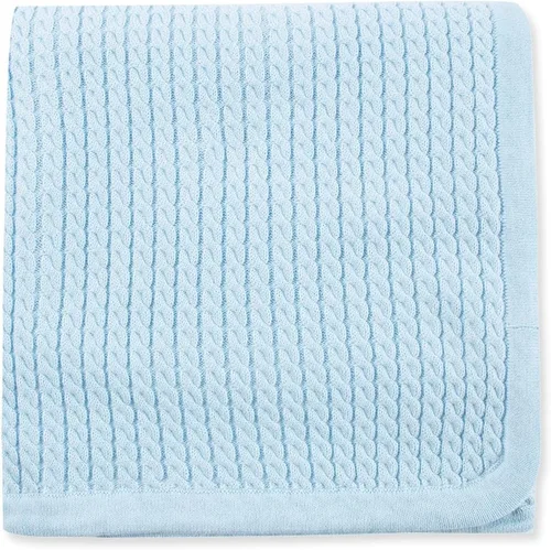 Vista 3 de Little Me Recibir mantas, Azul (Blue cable)