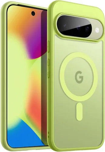 Vista 13 de JETech Funda magnética para Google Pixel 8 de 6.2 pulgadas 2023, compatible con MagSafe, translúcida mate trasera a prueba de golpes (Hazel)