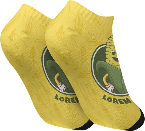 Vista 2 de devor No Show Socks Casual Women's Sock Hidden Sock Fashion corn lorem ipsum Socks