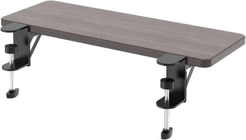 Vista 9 de Y&J Bandeja para teclado, mesas plegables sin perforaciones, cajón para debajo de la mesa, abrazadera ergonómica para bandeja de extensión