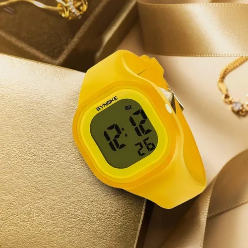 Vista 3 de Gosasa Reloj luminoso impermeable masculino y femenino del silicón del electrón los 164.0 ft de los relojes LED de los deportes de Digitaces