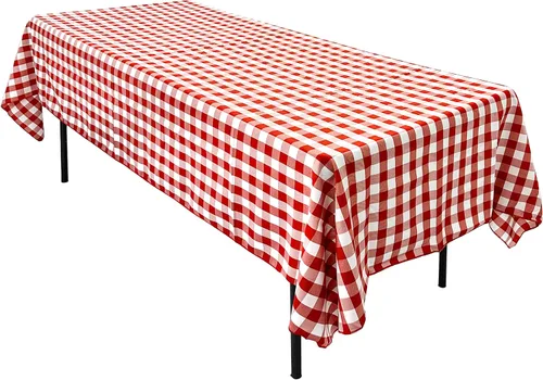 Vista 21 de AK TRADING CO. Mantel rectangular de poliéster de 60 x 102 pulgadas, fabricado en Estados Unidos, resistente a las arrugas, ignífugo, duradero