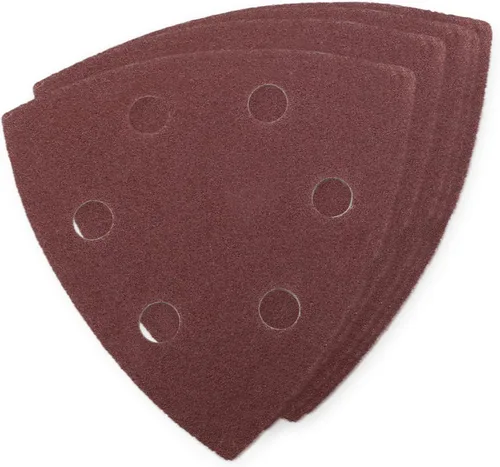 Vista 46 de Utoolmart Papel de lija para detalles, papel de lija triangular, almohadillas de lijado de gancho y bucle, multiherramienta oscilante triangular, 15