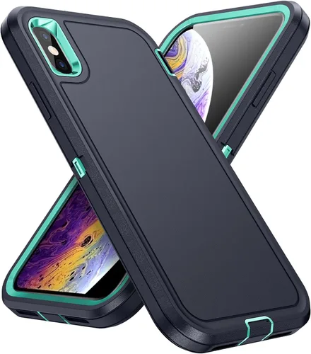 Vista 10 de Funda para iPhone Xs para hombre, híbrida a prueba de caídas, resistente, a prueba de golpes, ajuste delgado, ligera, funda protectora para iPhone