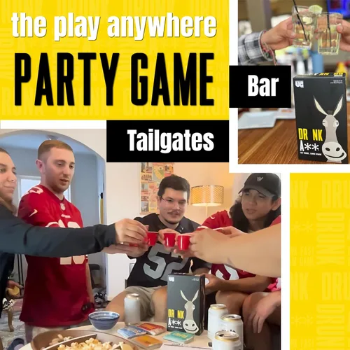 Vista 2 de Juego de fiesta de trivia Drunk A Team para adultos, más de 4 jugadores a partir de 21 años