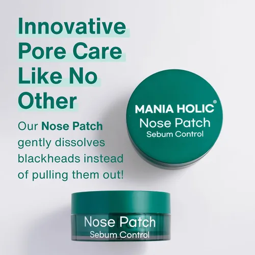Vista 3 de MANIA HOLIC Parche nasal para control de sebo, tiras de poros fundidos para la nariz, tóner exfoliante para minimizar los poros, eliminación