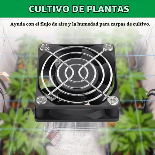 Vista 3 de EC Ventilador axial AC 110V 115V 120V 220V 240V Ventilador de computadora con enchufe de CA Ventilador de refrigeración sin escobillas