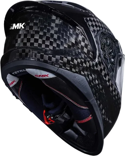 Vista 3 de SMK Helmets Titan Carbon Full Face Motorcycle Helmet
