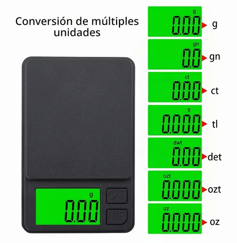 Vista 4 de Báscula digital de bolsillo de 35.27 oz x 0.00 oz, báscula de gramos, báscula digital de gramos, báscula de alimentos, báscula de joyería, báscula
