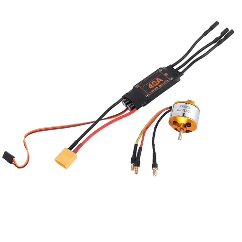 Vista 5 de RC sin escobillas ESCToys RC Motor ESC Set 2212 KV2200 Motor 40A sin escobillas ESC Science Kits 40A Esc Controlador de velocidad sin escobillas 15A