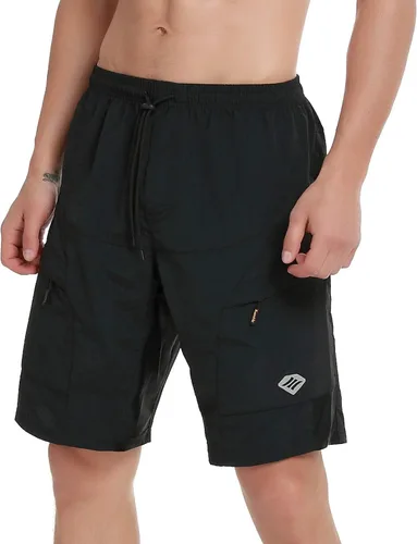 Vista 7 de Santic Coolmax - Pantalones cortos de ciclismo de montaña para hombre coolmax, ligeros