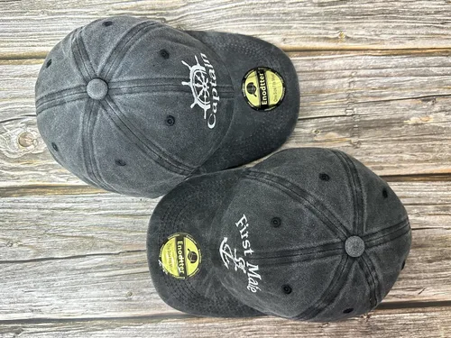 Vista 7 de Enodtter Sombreros de señor y señora, sombreros de capitán y primer oficial, sombreros de esposo y esposa, sombreros de novio de novia