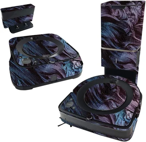 Vista 11 de MightySkins Skin compatible con iRobot Roomba s9+ Vacuum & Braava Jet m6 Bundle – Storm Cloud, funda de vinilo duradera y única Fácil de aplicar