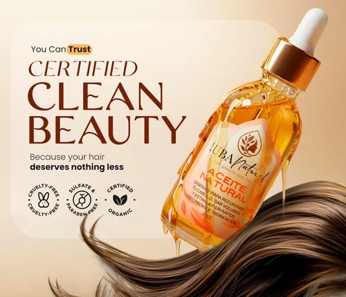 Vista 7 de IUBA NATURAL HAIR GROWTH AND CARE Aceite orgánico para el cuero cabelludo y el cabello - Aceite natural para el crecimiento y reparación del cabello