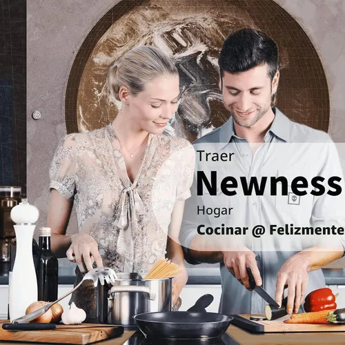 Vista 6 de Servidor de espaguetis, [resistente al óxido, formación integral, duradero] Tenedor para pasta Newness de acero inoxidable 304 con mango ergonómico