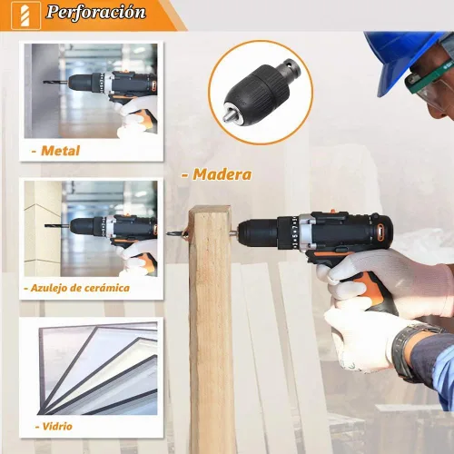 Vista 8 de Mesee Adaptador de portabrocas sin llave de capacidad de 0.079-0.512 in, herramienta de conversión de cambio rápido de impacto de rosca de montaje