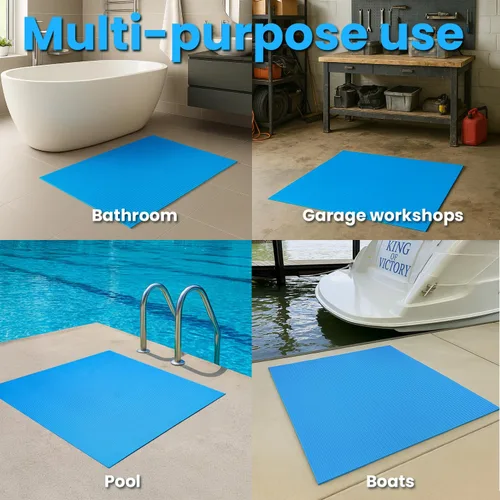 Vista 4 de XtremepowerUS Escalera para Piscina Elevada con Alfombrilla Protectora – Sistema de Escalones de Entrada Inclinada + Almohadilla de 10 x 24 Pulgadas