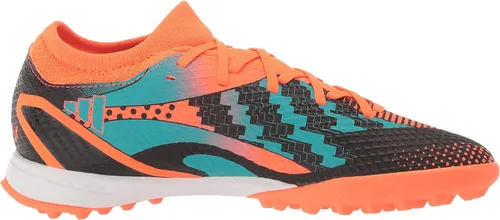 Vista 6 de adidas Tenis de fútbol unisex X Speedportal Messi.3 Turf para adultos, Team Solar OrangeMint RushBlack, 10.5 Women9.5 Men