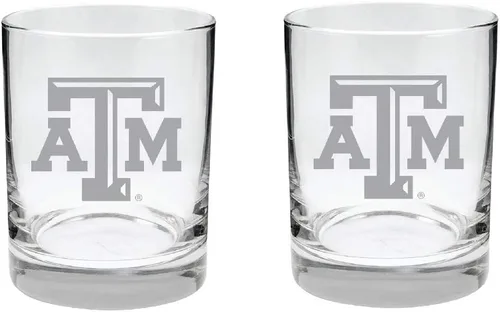 Vista 11 de Alabama - Juego de 2 vasos de cristal grabado satinado de 2 caras Marea carmesí de Alabama