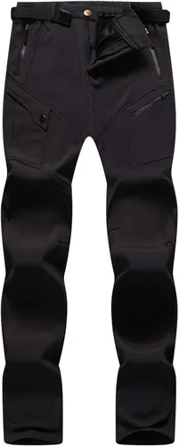 Vista 3 de Singbring Pantalones de esquí y senderismo con forro polar impermeable para mujer