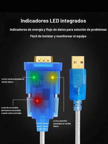 Vista 6 de DTECH Cable adaptador USB a serie con puerto macho RS232 DB9 chipset FTDI compatible con Windows 10 8 7 y Mac Linux - 4 pies