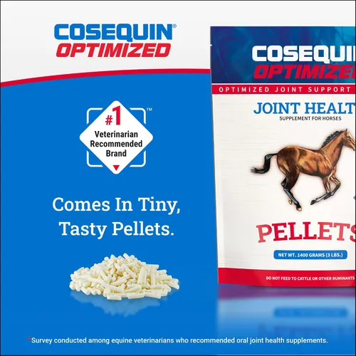 Vista 7 de Nutramax Cosequin - Suplemento optimizado para la salud de las articulaciones del caballo, pellets, 49.38 oz