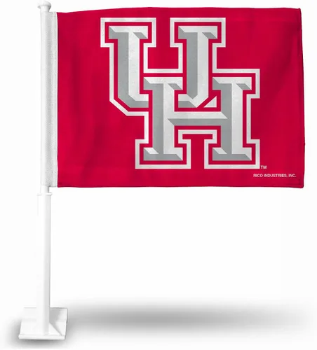 Vista 54 de Rico Industries Bandera de coche de doble cara de la NCAA, gran accesorio para automóvil