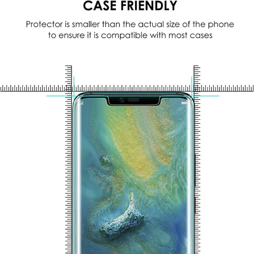 Vista 8 de Paquete de 3 protectores de pantalla para Huawei Mate 20 Pro, vidrio templado [juego UV], adhesivo de pantalla completa de borde a borde, reparación