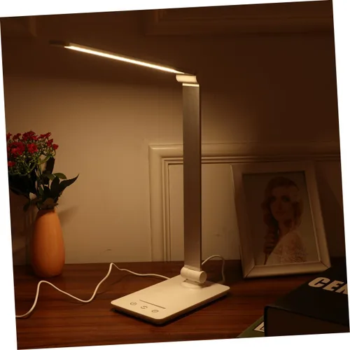 Vista 5 de Uonlytech Lámpara LED de escritorio para ojos con control táctil recargable, modos de brillo, diseño para el hogar, oficina, dormitorio, lectura