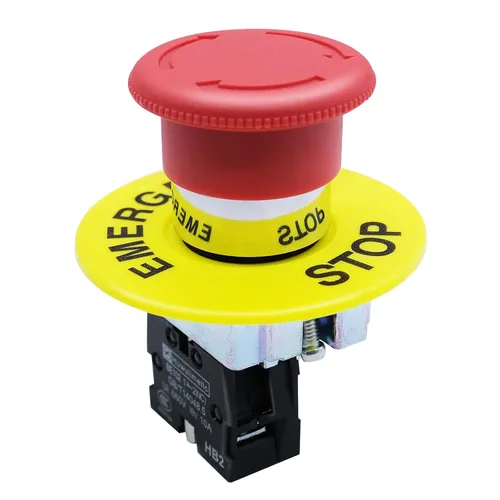 Vista 9 de mxuteuk 2pcs 1 NO 0.866 in Interruptor de botón momentáneo SPST Negro 660V 10A HB2-BA21-HH
