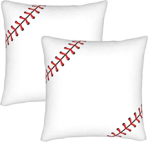 Vista 14 de Perinsto Juego de 2 fundas de almohada decorativas para sofá, cama, decoración del hogar, 16 x 16 pulgadas