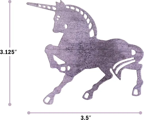 Vista 3 de Unicorn Troquel de corte de metal para hacer tarjetas, álbumes de recortes, manualidades de papel, troqueles en forma de animal por Matty's Crafting