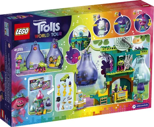 Vista 5 de LEGO Trolls World Tour Pop Village Celebration 41255 Trolls Tree House Kit de construcción para niños (380 piezas)