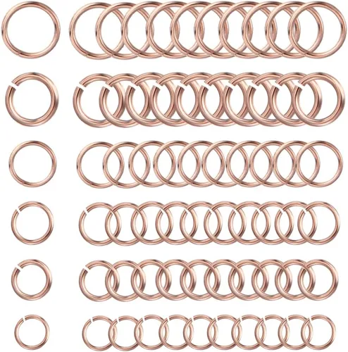 Vista 17 de SUNNYCLUE 1 caja de 400 piezas de anillos divididos anillos abiertos salto colorido aleación de metal conector de enlace dividido para accesorios
