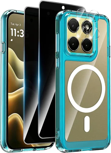 Vista 17 de Funda magnética para Motorola Edge 2026, con 2 protectores de pantalla de privacidad + 1 protector de lente de cámara, [no amarillento]